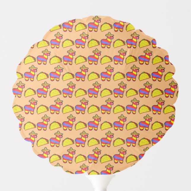 Tacos + Pinatas Balloon (Front)