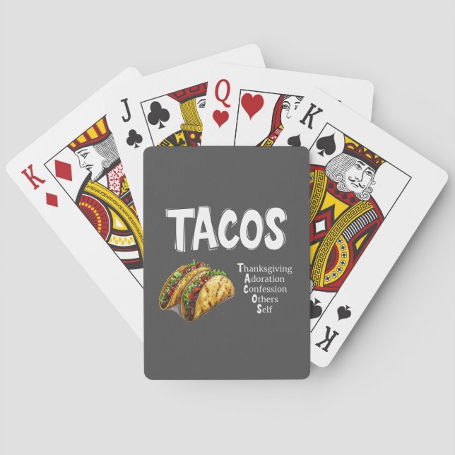 TACOS Prayer Classic Playing Cards (Back)