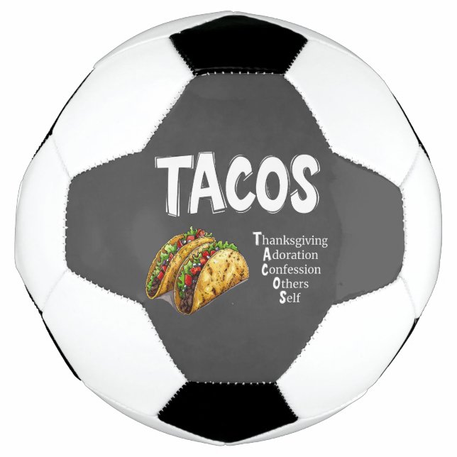 TACOS Prayer Soccer Ball (Front)
