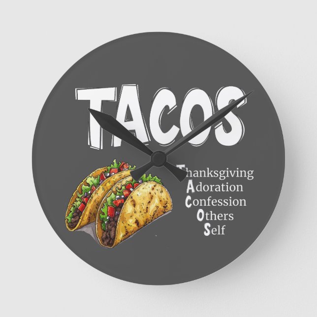 TACOS Prayer Wall Clock (Front)