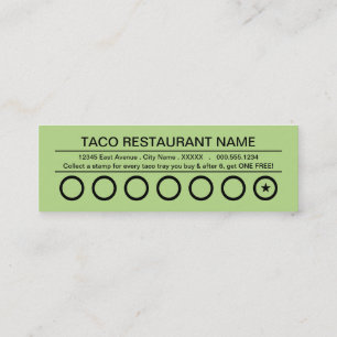 tacos rapidos punch card