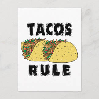 Tacos Rule Postcard