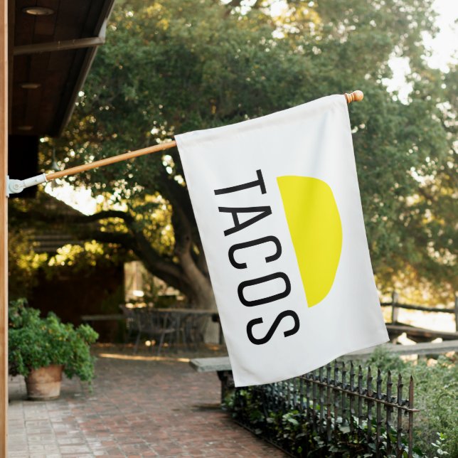 TACOS SIGN FLAG (In SItu)