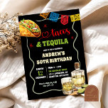 Tacos Tequila 50th Adult Spanish Birthday Fiesta Invitation<br><div class="desc">Tacos and Tequila 40th Birthday Fiesta,  Margaritas Mexican Birthday Invitation,  Nacho Average Cactus Birthday Party,  Let's Fiesta Party,  Taco Y Tequila 50th Birthday Invitation,  Margaritas and Senorita Birthday Party,  Taco and Tequila Adult Holiday Party,  Holy Guacamole Christmas Holiday Party,  Let's Fiesta 50th Birthday Party,  Margaritas Sippin Birthday Party.</div>