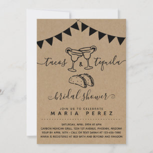 Tacos & Tequila Couples' Bridal Shower Invitation