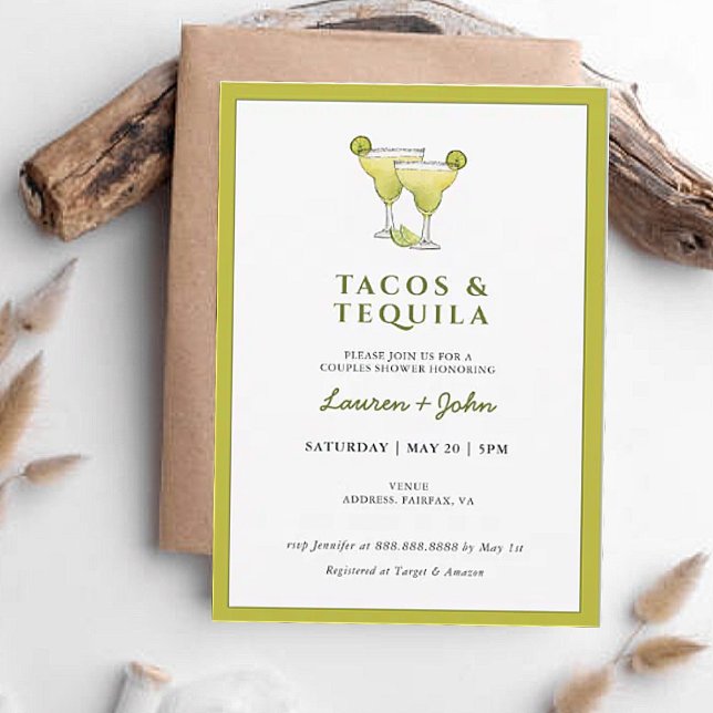 Taco's & Tequila couples shower  Invitation (Creator Uploaded)