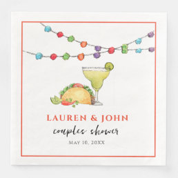 Tacos &amp; Tequila Fiesta  Couples shower  Paper Dinner Napkins