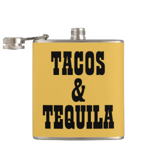 Tacos & Tequila Flask