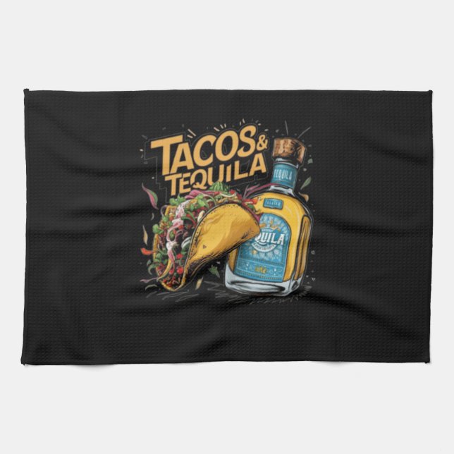 Tacos & Tequila Kitchen Towel (Horizontal)