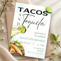 Tacos & Tequila Margarita Adult Birthday Party