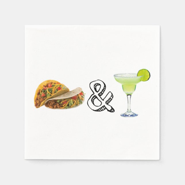 Tacos & Tequila Paper Napkins (Front)