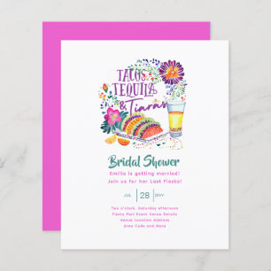 Tacos Tequilas Tiaras Last Party Bridal Shower