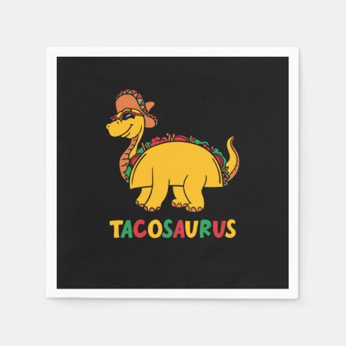 Tacosaurus Cinco de Mayo Funny Napkins