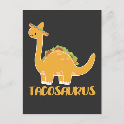 Tacosaurus Cinco de Mayo Funny Taco Dinosaur Postcard