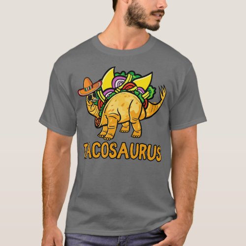 Tacosaurus Cinco de Mayo Funny Taco Dinosaur  T_Shirt