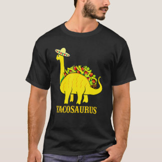 Tacosaurus Cinco De Mayo Funny Taco Dinosaur T-Shirt