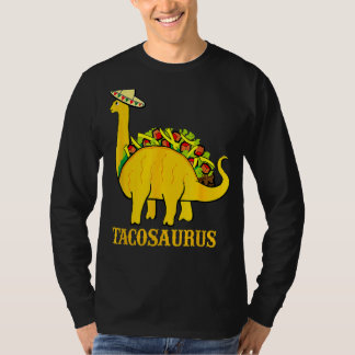 Tacosaurus Cinco De Mayo Taco Dinosaur T-Shirt