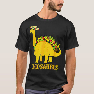 Tacosaurus Cinco De Mayo Taco Dinosaur T-Shirt