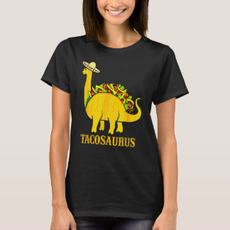 Tacosaurus Cinco De Mayo Taco Dinosaur T-Shirt