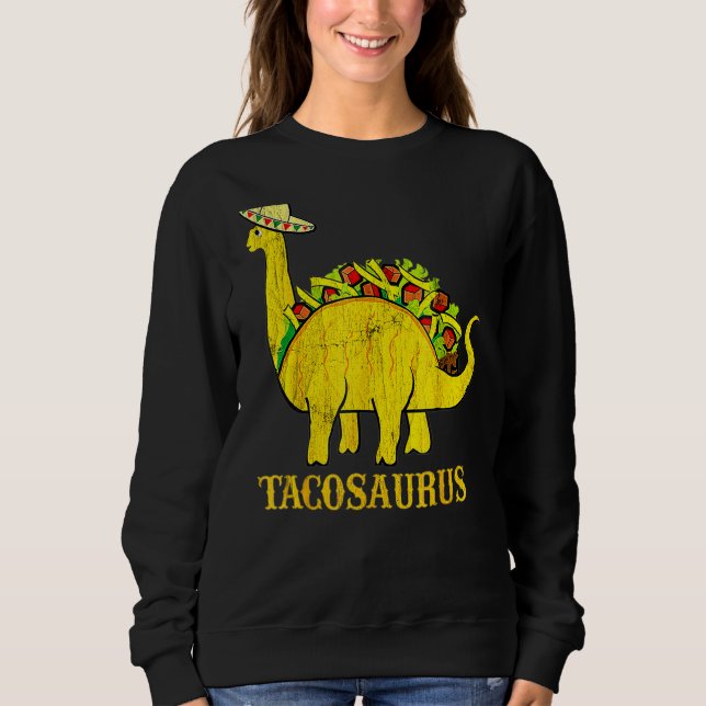 Tacosaurus Cinco De Mayo Tees  Taco Dinosaur (Front)