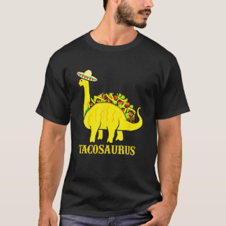 Tacosaurus Five De May Funny Taco Dinosaur Gifts T-Shirt