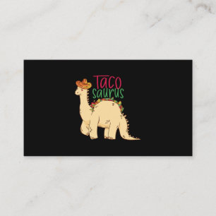 Tacosaurus Funny Cinco de Mayo Taco Dinosaur Lover Business Card