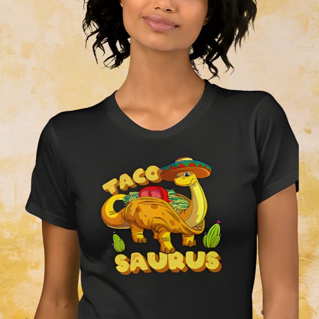 Tacosaurus Funny Taco Dinosaur T-Shirt (Creator Uploaded)