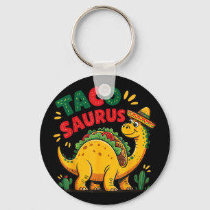 Tacosaurus t-rex taco dinosaur keychain