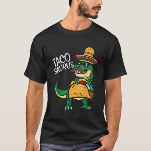 Tacosaurus Taco Dino Trex Cinco De Mayo Kids Toddl T_Shirt