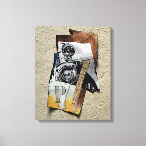 Tacot 1 Banger Collage with P Monogram Canvas