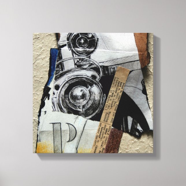 Tacot 1d Banger Collage with P Monogram Canvas (Front)