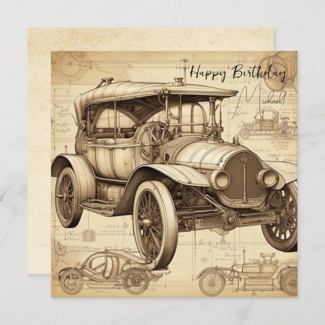 Tacot Faux Vintage illustration personalized SC (Front/Back)