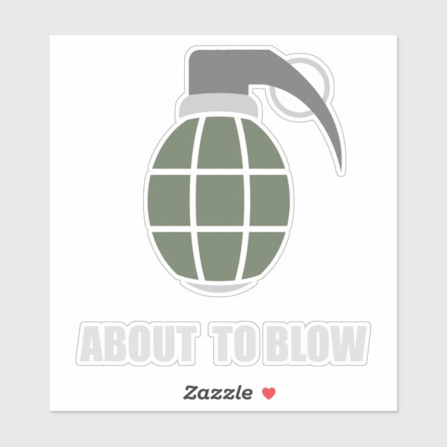 Tactical Army Grenade Sticker (Sheet)