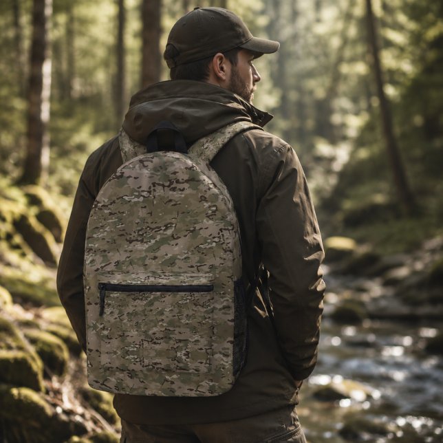 Tactical Camo Pattern Printed Backpack (Creator Uploaded)