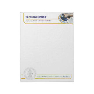Tactical Civics™  5.5" x 6" Notepad - 40 pages