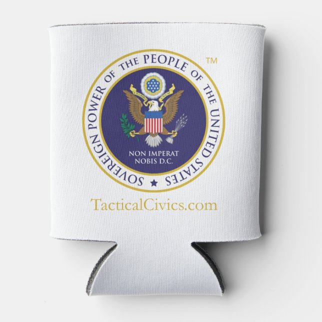 Tactical Civics™ foam can cooler (Front)
