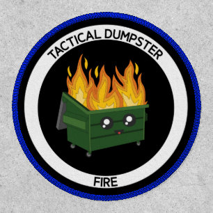 Tactical Dumpster Fire Round Morale Patch