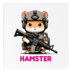 Tactical Hamster Acrylic Print
