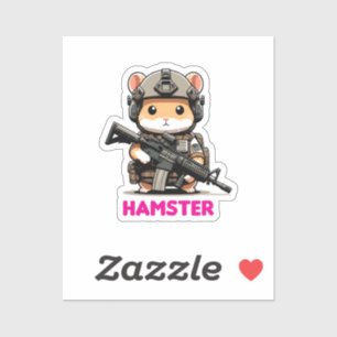 Tactical Hamster Sticker