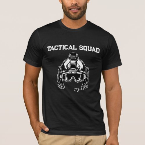 Tactical Helmet Squad Art T_Shirt