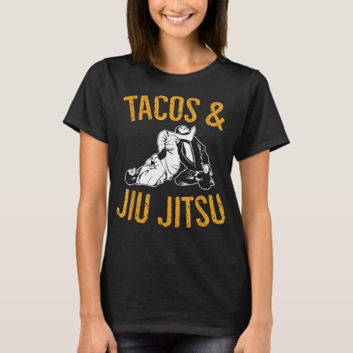 Tactical Hugging Tacos Jiu Jitsu Mixed Martial  T_Shirt
