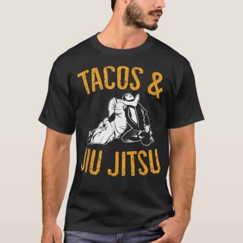Tactical Hugging Tacos Jiu Jitsu Mixed Martial  T_Shirt