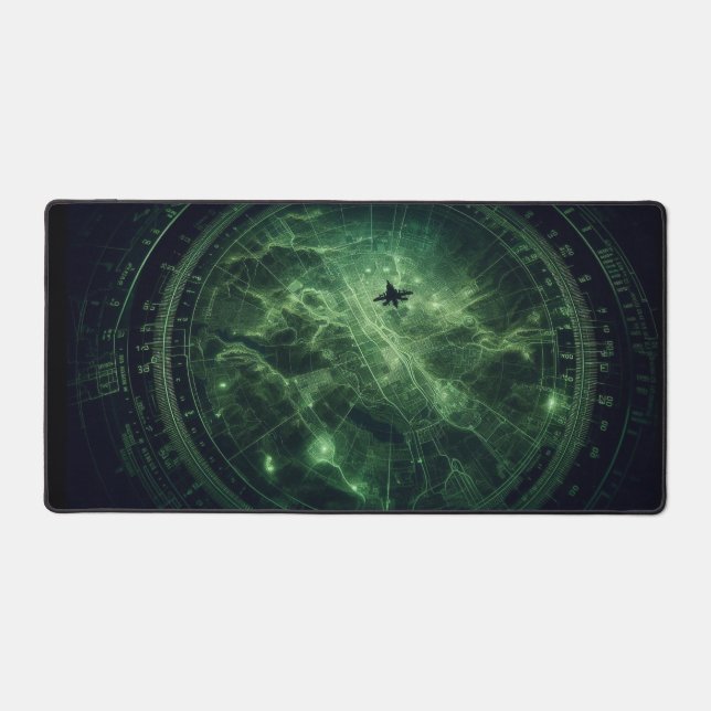 Tactical Map Overlay, Black Ops Design Desk Mat (Front)