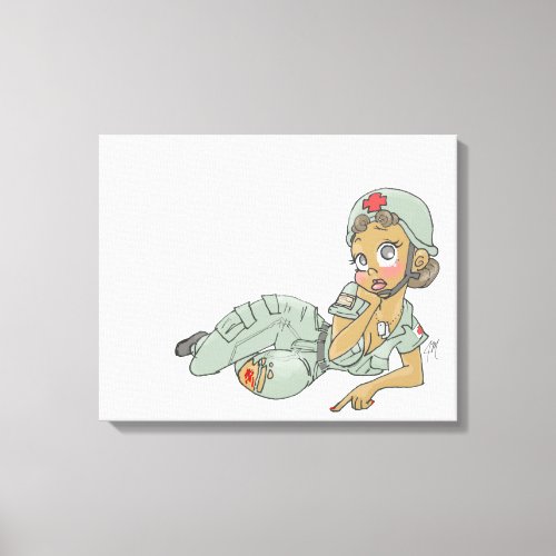 Tactical Pinup _ Boo Boo print by Jaime Munt