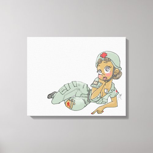 Tactical Pinup _ Boo Boo print by Jaime Munt