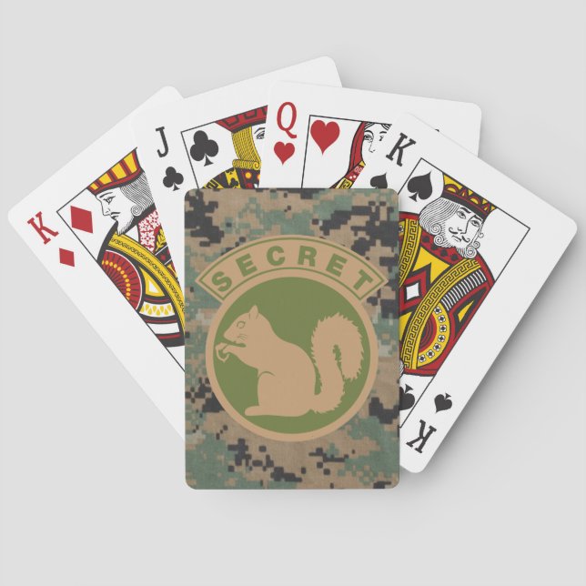Tactical Secret Squirrel Poker Cards (Back)