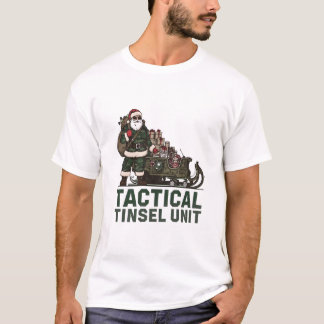 Tactical Tinsel Unit Holiday Humor T-Shirt