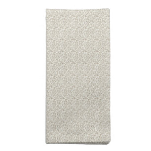 Tactile 1940s Soft Mauve & Olive Primrose Cloth Napkin