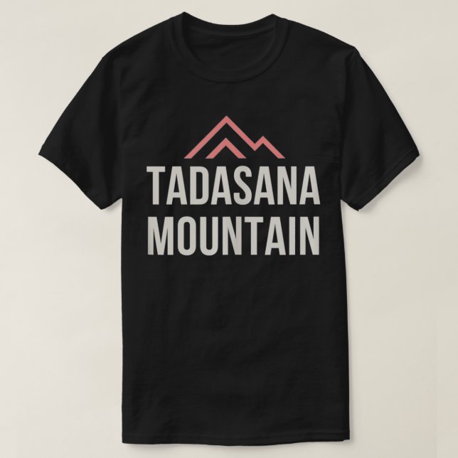 Tadasana Mountain Pose  Yoga  Asana  Wellness  T-Shirt (Design Front)