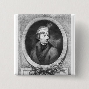 Tadeusz Kosciuszko , engraved by Christiaan Pinback Button